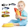 Electric/RC Animals Kids Fish Simulation Toy For Cat Playing Training Tool And Pets Mint Fish Chew Toys Baby Animal Model Cognitive Interactive Gift 230414