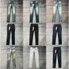 Ksubi Designer Designer Lila Jeans Hosen Pantalones Herren Ripped Straight Regular Denim Tears Washed Old Jeans 666