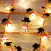 Christmas Decorations Tree String Lights Santa Claus Snowman Elk Garland 2023 for Home Xmas Ornaments Navidad Year 231113