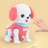 Electric/RC Animals Funny Cartoon Dog Robotic Puppy Interactive Walking Singing Luminous Electric Toys Toddlers Birthday Gifts Cute Dog Toy for Kids 230414