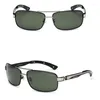 Солнцезащитные очки в авиационной металлической оправе, поляризационные мужские солнцезащитные очки-пилот, мужские очки для вождения для женщин 2108