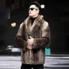 Männer Pelz Faux PFHQ Darkwear Winter Mittellangen Mantel Mode Streetwear Einfarbig Warme Bequeme Casual Windjacke 1Z1892 231114