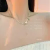 Hänghalsband 2023 franska mode tulpan tofsar för kvinnor elegant kpop pärla choker söt blommakedja kedja smycken smycken
