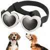 Dog Apparel Love Shaped Sunglasses Fashionable Vintage Anti-uv Sun Glasses Goggles Eye Wear With Adjustable Strap