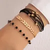 Bracelets à maillons tendance pour femmes et filles, chaîne à main multicouche, costume, bijoux cadeaux, vente en gros