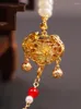 Ожерелья с подвесками Gufeng Qipao Hanfu Yingluo, длинное стильное ожерелье Ming Made Safe Ruyi Lock, ретро ожерелье с кисточкой, мягкая