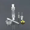 Acook Boruları Nektar Toplayıcıları Domeless nargile ile ayarlanmış Tai Nail 10mm Nektör Toplayıcı Su Boruları Geri Dönüştür Yağ Donanları Mini Cam Bongs