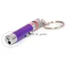 Keychains Lanyards Wholesale 2In1 Red Laser Pointer Pen Key Ring With White Led Light Show Portable Keychain For Funny Cat Dhgarden Dh251