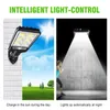 Trädgårdsdekorationer Solargatlig lampor Utomhuslampa med 3 Ljusläge Vattentät rörelsessensor Säkerhetsbelysning för uteplatsväg Yard 230414