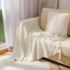 Blankets Nordic throw blanket knitted leisure sofa cover office nap air conditioner blanket bohemian el decor bed end towel soft shawl 230414
