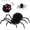 Elétrica / RC Animais Simulação Controle Remoto Aranha Engraçado Brincadeira Presente Brinquedos Simulação de Halloween Animais Elétrico RC Tricky Scary Toys Q231114