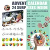 Рождественские украшения 24 Fidget Calendar Calendar Blind Box Сюрприз анти рельеф