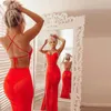 Robes décontractées Automne Vêtements pour femmes Robe licou Sexy