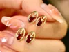 مسمار الأقراط امرأة أزياء المجوهرات AU750 18K الذهب الأذن ترصيع Ruby Diamonds