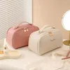 Cosmetic Bags Large Travel Bag For Women Elegant PU Leather Makeup Pouch Female Toiletries Organizer Make Up Storage Lady Box