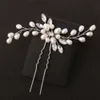 Wholesale handmade gold pearl crystal wedding bridal hair pin Fashion Headwear hair Jewelry