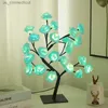 Bordslampor Rose Flower Tree Lamp Heads Rose Table Desk Night Lights USB Plug Gifts For Wedding Valentine Chile Decoratio R231114