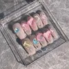 False Nails Manicuree Store Wearable Beauty Fake Design Cover On Decoration Handgjorda fulla orange nagel Naglar Pressade naglar Artificial Q231114