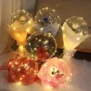 Bobo Ballons Transparent LED Up Ballon Nouveauté Éclairage Hélium Glow Guirlandes pour Anniversaire De Mariage En Plein Air événement Décorations De Fête De Noël G1114