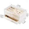 Jewelry Pouches 3 Drawer Acrylic Storage Bag Graduation Ceremony Birthday Gift Ladies Box Display