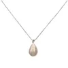 S Sterling Sier Droplet Ornament Kleine en hoogwaardige lichte diamanten sleutelbeenketting Vrouwelijke herfst