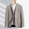 Herrenanzüge Männer Formelle Anzugjacken Business Uniform Arbeitsblazer Tops Solide Regelmäßige Slim Fit Hochzeit Wolle Für Jacke Y23