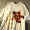 T -shirts voor heren Amerikaanse stijl retro modemerk Skull Star korte mouwen T -shirt mannen en vrouwen Summer Street Loose Design Paar Top 230414