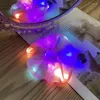 Acessórios de cabelo 6 cores crianças headwear moda led luminoso grande anel halloween natal gota