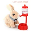 Freeshipping Happy Robot Rabbit Elektronisches Spielzeug Plüschkaninchen Haustierspielzeug Walk Arch Nose Shake Ears Spielzeug für Kinder Geburtstagsgeschenke Igxow