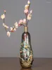 Vases Color Copper Small Orchid Vase Living Room Porch HOUSEHOLD ADORnment PRACTICAL Decoration Dry Floral Ornaments