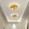 Ceiling Lights Decorative Light Luxury Modern Hallway Lighting Led Lamp Glass