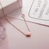 Подвесные ожерелья женщина Сердце простое стиль стильные девушки маленькие теплые женские ожерелья модный аксессуар подарок на день рождения