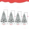 Kerstversiering 4567758FT Gevlokte boom Kunstmatige vakantie Kerstmis met metalen standaard voor thuisfeest Kantoor GEEN licht 231113