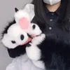 Cinco Dedos Luvas Peludo Pata Cosplays Lobo Urso Animal De Pelúcia Mittens Para Mulheres Meninas Drop 231114