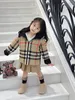 BBR2023Herfst en winter High-end donsjack met capuchon en groot geruit donsjack kinderkleding jongenskleding meisjes merkkleding kerstcadeau simbakids