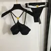Tasarımcı Split Bikinis Mayolar Kadınlar Tasarım Seksi Sırtsız Mayo Kız Lady Tatil Havuzu Yüzme Takımları