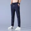 Calças masculinas de alta qualidade calças casuais masculinas coreanas slim fit calças casuais esticar calças longas calças calças masculinas w0414