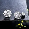 Stud Arrival 30 Gemstone Earrings for Women Solid 925 Sterling Silver D Color Solitaire Fine Jewelry 231113