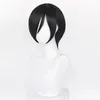 Articoli per feste Ada Wong Parrucca Cosplay Resident Evil 8 32cm Corto Nero Resistente al calore Capelli sintetici Cappellino per parrucche Anime