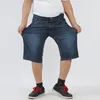 Jeans pour hommes 2023 Fat Men Plus Size Shorts Large Thin Stretch Men's Loose Guy