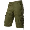 Men's Shorts Gray Camo Cargo Shorts Men Cotton Mens Short Pants Comfortable Bermuda Masculina Relaxed Fit Multi-Pocket Pantalon Corto Hombre 230414