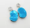 Dangle Earrings Beauty Woman Carved Head Sea Shell Zircon Hook FPPJ Wholesale Beads Nature 45mm