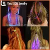 Extensão de cabelo com iluminação LED - Grampo de cabelo para Halloween / Festas / Raves / Natal - Disponível em várias cores joias de cabelo