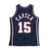 GH Jason Kidd Net Vince Carter New Basketball Jersey Mitch and Ness Throwback Grey Size S-XX