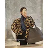 Dames Leer Kunstleer Dames Plaid Luipaard Oversized Wollen Nepbont Teddy Jacks Blazers Trenchcoats Kleding Parka's Zwaar Dons Winter Stijlvol 231113