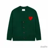 Amis Unisex Designer Am i Paris Sweater Amiparis Cardigan Sweat France Fashion Knit Jumper Love A-line Small Red Heart Coeur Sweatshirt S-xl C5oc