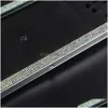 Other Interior Accessories 1Pcs Russian Car License Plate Frame Crystal Luxury Bling For Woman Drop Delivery Mobiles Motorcycles Dhxus