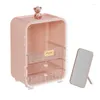 Storage Boxes Cosmetic Box Drawer Type Dustproof Rack Finishing Skin Care Large Capacity Cabinet