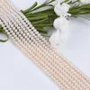 Loose Gemstones 5-6mm Natural White Pearl Button Freshwater Strands