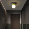 Luzes de teto Luz de luxo de luxo minimalista lâmpada de mármore nórdica quarto vestiário corredor corredor corredor todas as lâmpadas de cobre